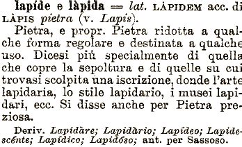 Lapidàrio .